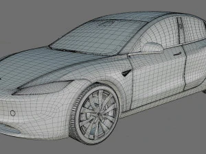 Tesla Modelo 3 2024 Modelo 3D