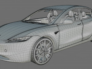 Tesla Model 3 2024 3Dモデル