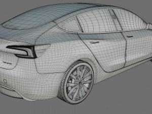 Tesla Model 3 2024 3Dモデル