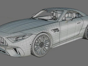 Mercedes-Benz SL 63 AMG 2023 3D Model