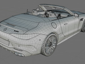 Mercedes-Benz SL 63 AMG 2023 3D-Modell