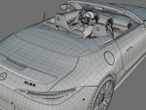Mercedes-Benz SL 63 AMG 2023 3D-Modell