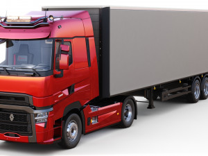 Renault Trucks T High with trailer 3D Модель