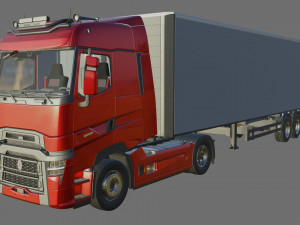 Renault Trucks T High with trailer 3D Модель