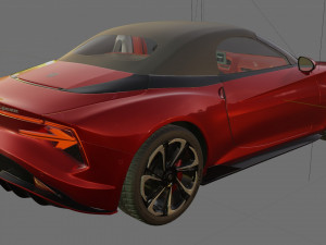 MG Cybersteer 2024 with interior Model 3D