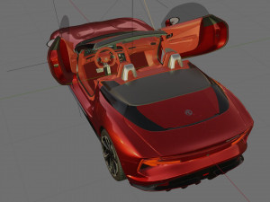 MG Cybersteer 2024 with interior Model 3D