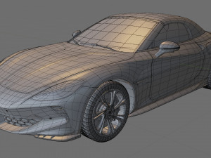 MG Cybersteer 2024 with interior Model 3D