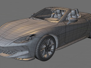 MG Cybersteer 2024 with interior Model 3D