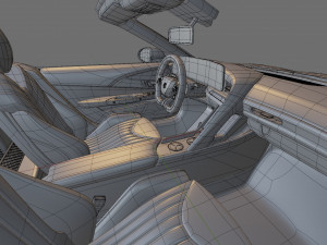 MG Cybersteer 2024 with interior Model 3D
