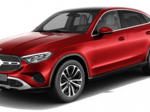 Mercedes-Benz GLC Coupe 2024 with interior 3D 모델