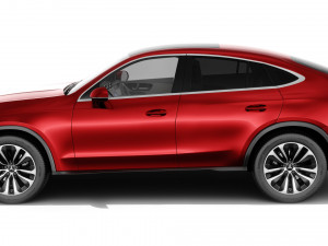 Mercedes-Benz GLC Coupe 2024 with interior 3D 모델
