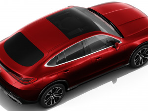 Mercedes-Benz GLC Coupe 2024 with interior 3D 모델