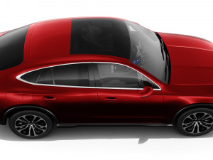 Mercedes-Benz GLC Coupe 2024 with interior 3D 모델