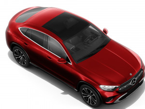 Mercedes-Benz GLC Coupe 2024 with interior 3D 모델
