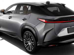 Lexus RZ 450e 2023 with interior 3D 모델