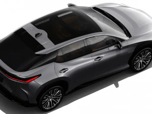 Lexus RZ 450e 2023 with interior 3D Model