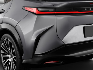 Lexus RZ 450e 2023 with interior 3D 모델