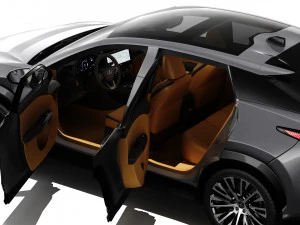 Lexus RZ 450e 2023 with interior 3D Model