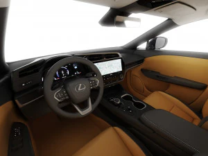 Lexus RZ 450e 2023 with interior 3D Model