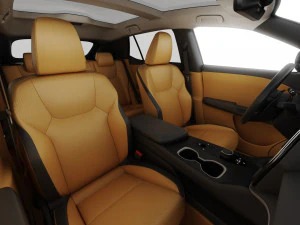 Lexus RZ 450e 2023 with interior 3D Model