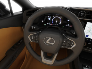 Lexus RZ 450e 2023 with interior 3D 모델