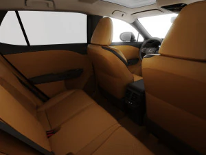 Lexus RZ 450e 2023 with interior 3D Model