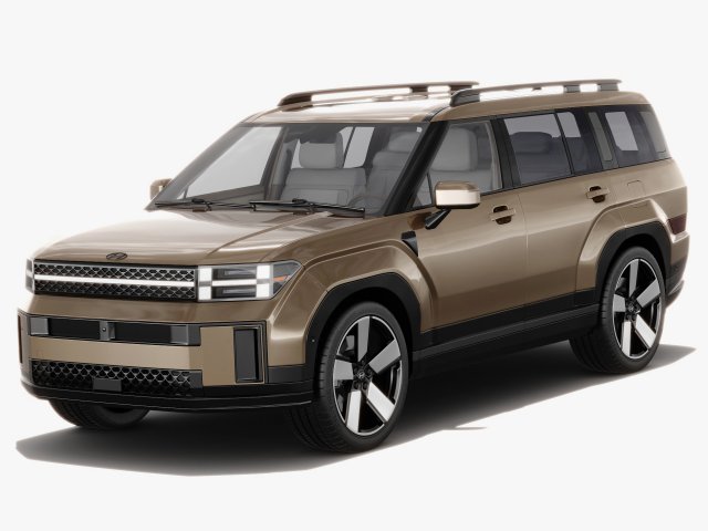 Hyundai Santa Fe 2024 with interior 3D Модель .c4d .max .obj .3ds .fbx .stl .blend 