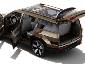 Hyundai Santa Fe 2024 with interior 3D Model
