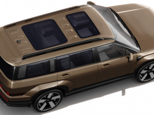 Hyundai Santa Fe 2024 with interior 3D Модель