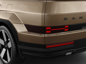 Hyundai Santa Fe 2024 with interior 3D Модель