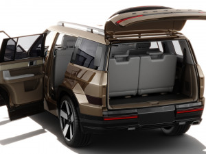 Hyundai Santa Fe 2024 with interior 3D Модель