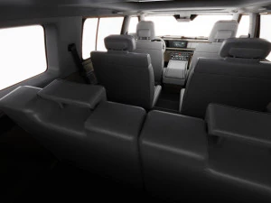 Hyundai Santa Fe 2024 with interior 3D Model