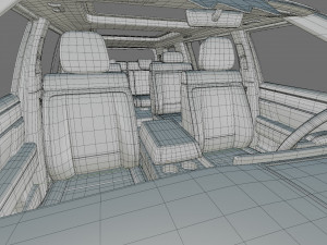 Hyundai Santa Fe 2024 with interior 3D Модель