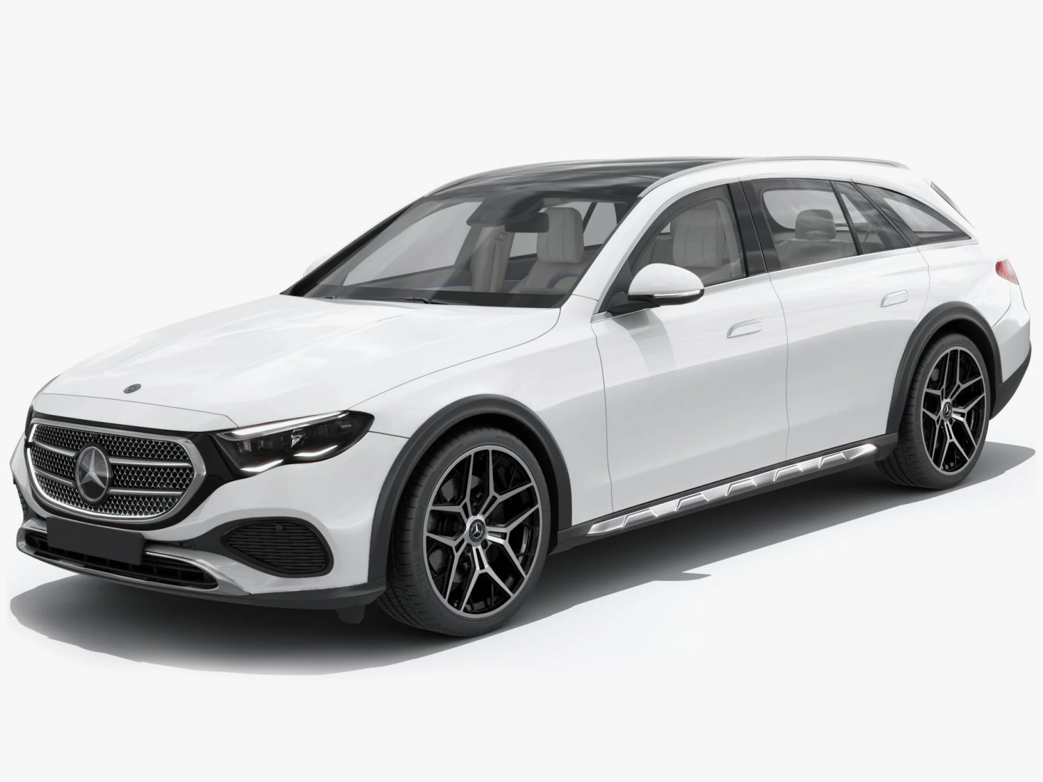 Mercedes-Benz E-class Estate 2024 All-terrain with interior 3D Model .c4d .max .obj .3ds .fbx .stl .blend