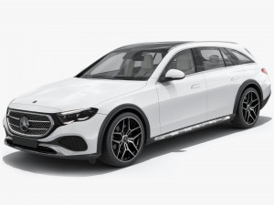 Mercedes-Benz E-class Estate 2024 All-terrain with interior 3Dモデル