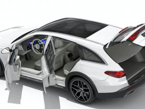 Mercedes-Benz E-class Estate 2024 All-terrain with interior 3D Model