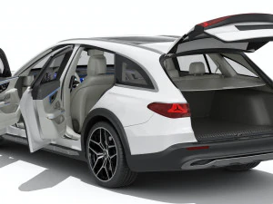 Mercedes-Benz E-class Estate 2024 All-terrain with interior 3D Model