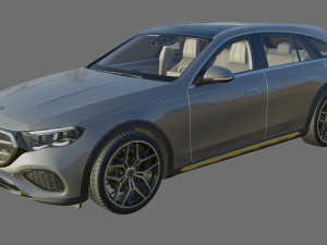 Mercedes-Benz E-class Estate 2024 All-terrain with interior Modelo 3D