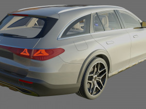 Mercedes-Benz E-class Estate 2024 All-terrain with interior Modelo 3D