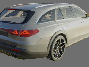 Mercedes-Benz E-class Estate 2024 All-terrain with interior 3D Model