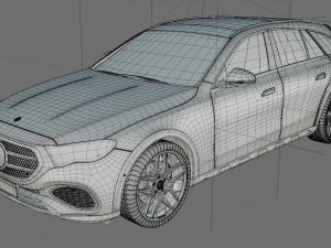 Mercedes-Benz E-class Estate 2024 All-terrain with interior 3D Model