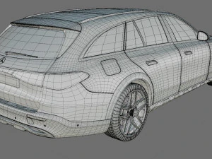 Mercedes-Benz E-class Estate 2024 All-terrain with interior 3D Model