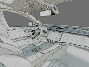 Mercedes-Benz E-class Estate 2024 All-terrain with interior 3D Model