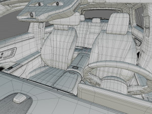 Mercedes-Benz E-class Estate 2024 All-terrain with interior Modelo 3D