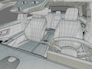 Mercedes-Benz E-class Estate 2024 All-terrain with interior 3D Model
