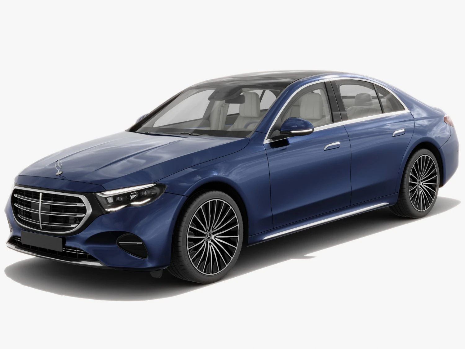 Mercedes-Benz E-class exclusive 2024 with interior 3D Model .c4d .max .obj .3ds .fbx .stl .blend 