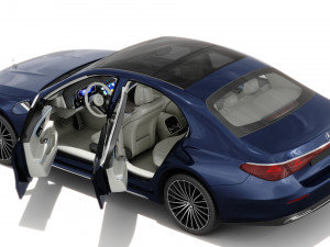 Mercedes-Benz E-class exclusive 2024 with interior 3D 模型