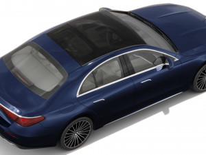 Mercedes-Benz E-class exclusive 2024 with interior 3D 模型