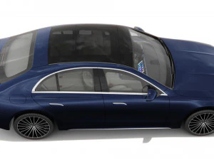 Mercedes-Benz E-class exclusive 2024 with interior 3D Model