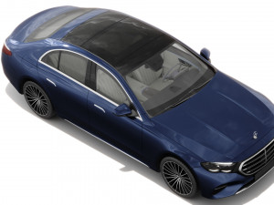 Mercedes-Benz E-class exclusive 2024 with interior 3D 模型